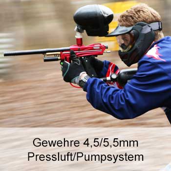 Zu unseren Pressluft/Pumpsystem Gewehren 4,5/5,5mm