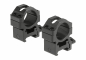 Preview: Leapers 25.4mm CNC Mount Rings Medium – Schwarz – Ansicht 2