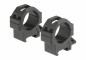 Preview: Leapers 30mm CNC Mount Rings Low – Schwarz