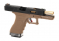 Preview: WE G-Force 17 BK Gold Barrel Metal Version GBB Airsoft Pistole Gas 6 mm BB – Desert – Ansicht 3