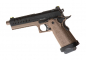 Preview: Vorsk Hi-Capa 5.1 GBB Airsoft Pistole Gas 6 mm BB – Tan/Schwarz