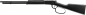 Preview: Legends Cowboy Rifle Renegade CO₂ Airsoft Repetiergewehr – Schwarz