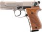 Preview: Walther P88 Schreckschusspistole 9 mm P.A.K. – Nickel-Finish, Holzgriffschalen