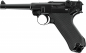 Preview: P08 CO₂-Luftpistole 4,5 mm BB – Vollmetall, Blowback, brüniert