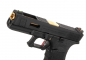 Preview: WE G-Force 17 BK Gold Barrel Metal Version GBB Airsoft Pistole Gas 6 mm BB – Schwarz –
