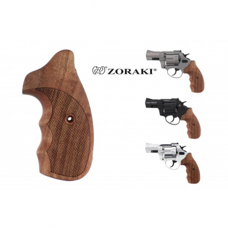 Echtholzgriffschalen für Zoraki Revolver R1 / R2