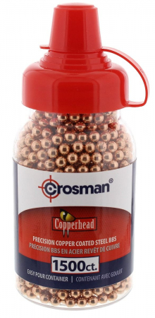 Crosman Copperhead BBs 4,5 mm (.177) – verkupfert, 1.500 Stück, 0,34 g / 5,23 gr