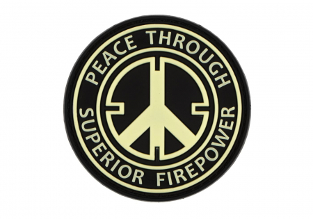 JTG Peace Rubber Patch - Glow