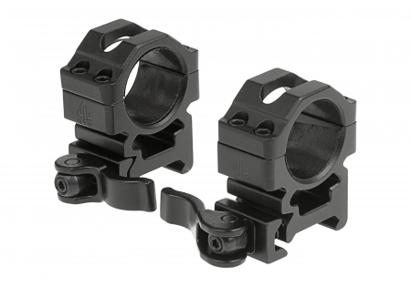 Leapers QD 25.4mm CNC Mount Rings Medium – Schwarz