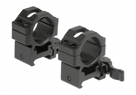 Leapers QD 25.4mm CNC Mount Rings Medium – Schwarz