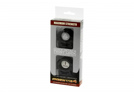 Leapers 25.4mm CNC Mount Rings Medium – Schwarz – Ansicht 3