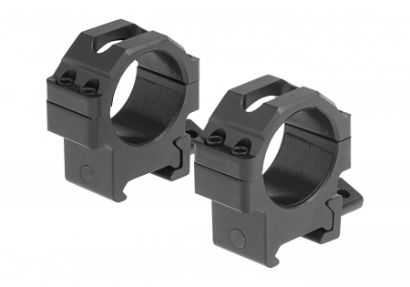 Leapers 30mm CNC Mount Rings Low – Schwarz