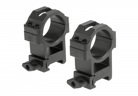 Leapers 30mm CNC Mount Rings High – Schwarz