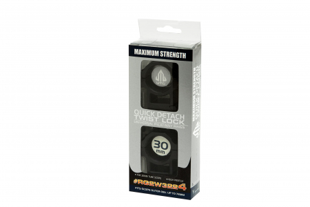 Leapers 30mm CNC Mount Rings High – Schwarz