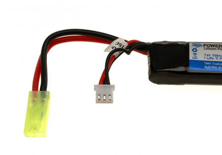 7,4V 1100 mAh Li-Po 20C Stock Tube Type (10,5 x 1,7 x 0,6 cm)