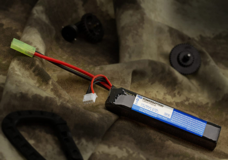 11,1V 1100 mAh Li-Po 20C Stock Tube Type Mini Tamiya (10,5 x 1,9 x 1,5 cm)