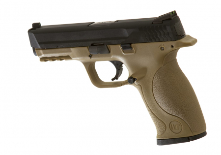 WE M&P Metal Version GBB Airsoft Pistole Gas 6 mm BB – Desert – Ansicht 2