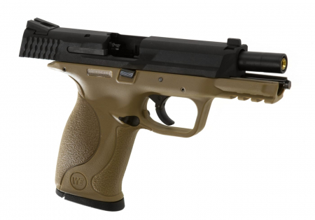 WE M&P Metal Version GBB Airsoft Pistole Gas 6 mm BB – Desert – Ansicht 3