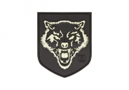 JTG Wolf Shield Rubber Patch - Glow