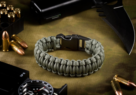 Invader Gear Paracord Bracelet - Grau