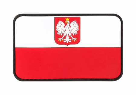 JTG Poland Flag Rubber Patch - Multicolor