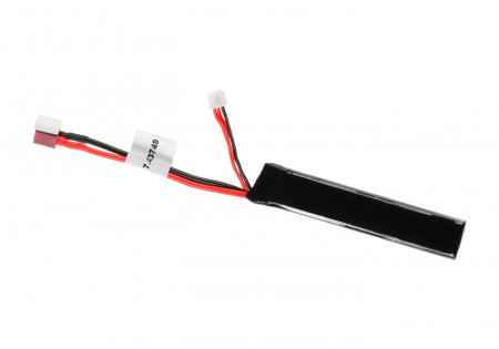 7,4V 1100 mAh Li-Po 20C Stock Tube Type T-Plug (10,5 x 1,8 x 1 cm)