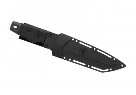 Smith & Wesson SW7S Fixed Blade Serrated Tanto – Schwarz