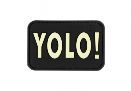 JTG YOLO Rubber Patch - Glow