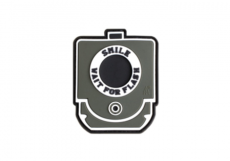JTG Smile and Wait Rubber Patch - Foliage Green
