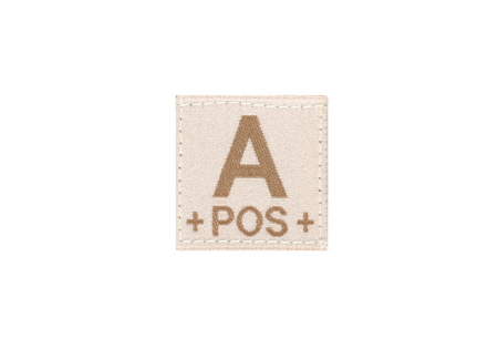 Clawgear A Pos Bloodgroup Patch - Desert
