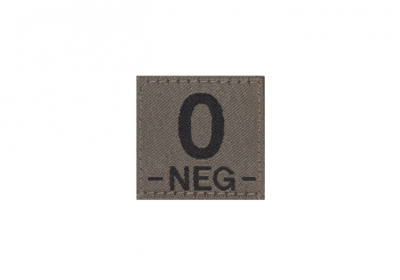 Clawgear 0 Neg Bloodgroup Patch - RAL7013