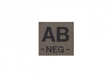 Clawgear AB Neg Bloodgroup Patch - RAL7013