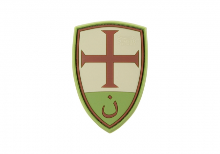 JTG Crusader Shield Rubber Patch - Grün
