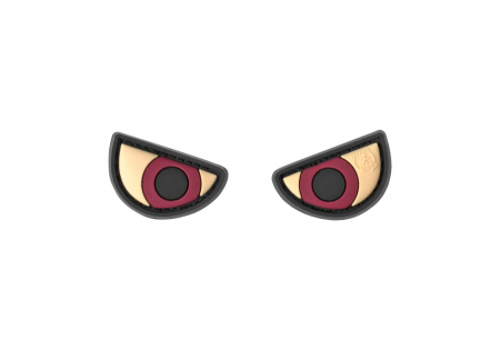 JTG Angry Eyes Rubber Patch - Multicolor