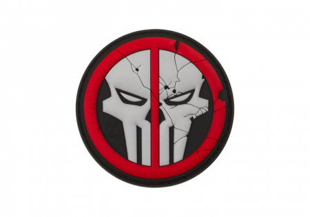 JTG Deathpool Skull Rubber Patch - Multicolor