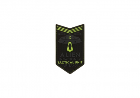 JTG Alien Invasion Tactical Unit Rubber Patch - Glow