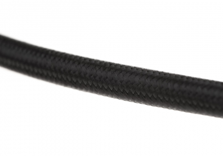 Braided Air Line 42 Inch Schwarz
