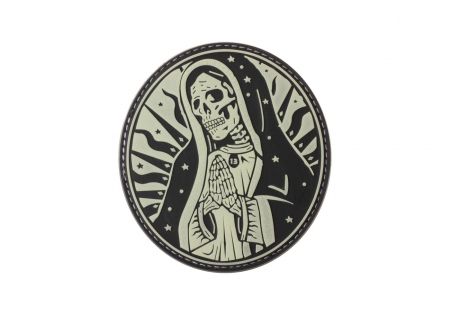 JTG Santa Muerte Rubber Patch - Glow
