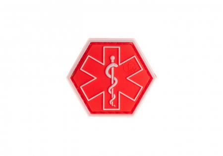 JTG Paramedic Hexagon Rubber Patch - Rot