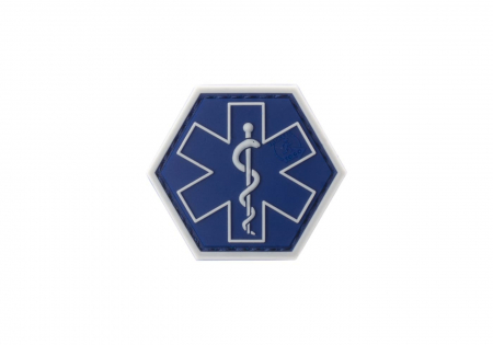 JTG Paramedic Hexagon Rubber Patch - Blau