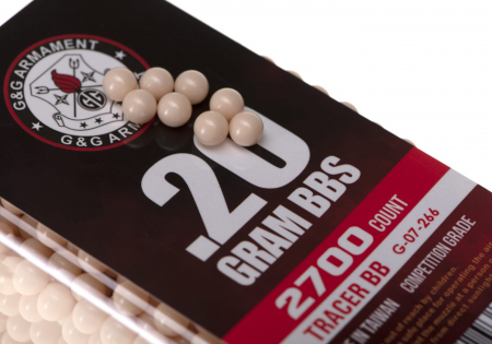G&G 0.20g Tracer BBs 2700rds - Rot