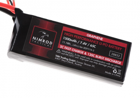 7,4V 1500 mAh Li-Po 65C Graphene Mini Type (8 x 3 x 1,5 cm)
