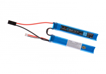 7,4V 1300 mAh Li-Po 25C Twin Type (14 x 2 x 1,2 cm)