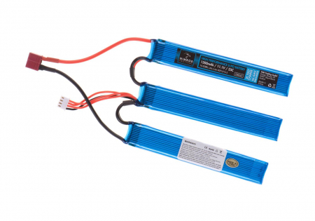 11,1V 1300 mAh Li-Po 25C Split Type T-Plug (12 x 2 x 1,9 cm)