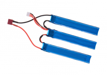 11,1V 1300 mAh Li-Po 25C Split Type T-Plug (12 x 2 x 1,9 cm)