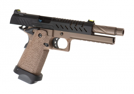 Vorsk Hi-Capa 5.1 GBB Airsoft Pistole Gas 6 mm BB – Tan/Schwarz
