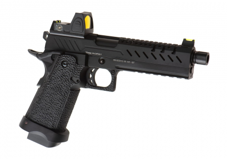 Vorsk Hi-Capa 5.1 + BDS GBB Airsoft Pistole Gas 6 mm BB – Schwarz –