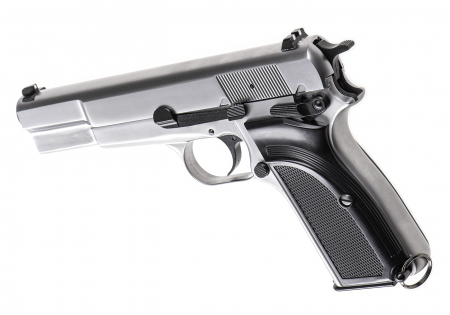 WE Hi-Power Mk3 Full Metal Airsoft GBB 6 mm BB – Silber