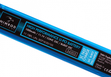 11,1V 1000 mAh Li-Po 25C Split Type (22,8 x 1,9 x 1,6 cm)