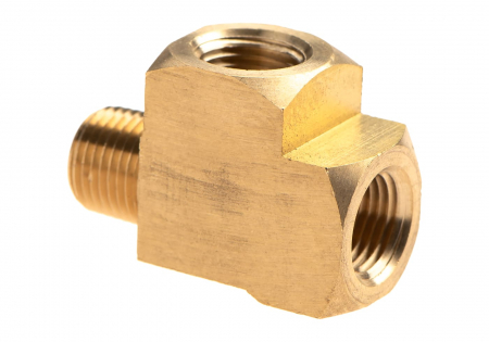HPA Twin Coupling T-Shape 2x Inner 1/8NPT Output L